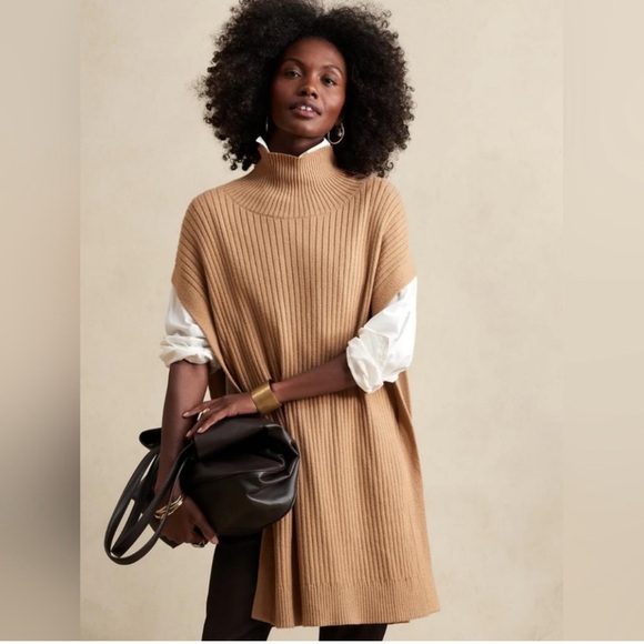 Banana Republic • oversized poncho open side sweater - Picture 1 of 6